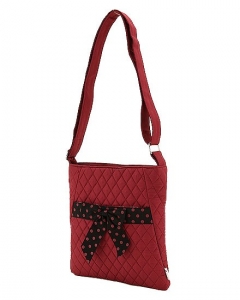 Quilted Solid Ribbon Accent Hipster