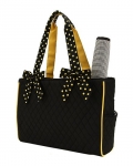 Quilted Solid Medium Diaper Bag