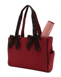 Quilted Solid Medium Diaper Bag