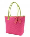 Quilted Solid Medium Tote
