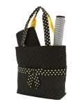 Quilted Solid 3PC Diaper Bag