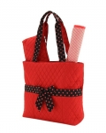 Quilted Solid 3PC Diaper Bag